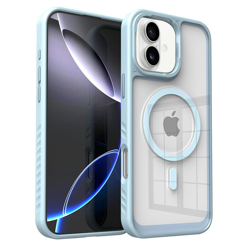 For iPhone 16 Case Compatible with MagSafe TPU+PC Shockproof Phone Back Cover