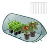 Foldable Plant Protection Netting Pop-Up Netting Garden Row Covers with 6Pcs Ground Stakes Mesh Plant Cage for Yard Flower Beds