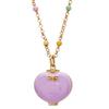 Openable Heart Charm Necklace Heart Box Pendant With Mini Figurine 1 Pc