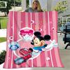 Kreslená deka Mickey a Minnie, Krátký plyšový roztomilý teplý přehoz, Dekorace do obývacího pokoje, Pohovka, Čtyři roční období, Cestování