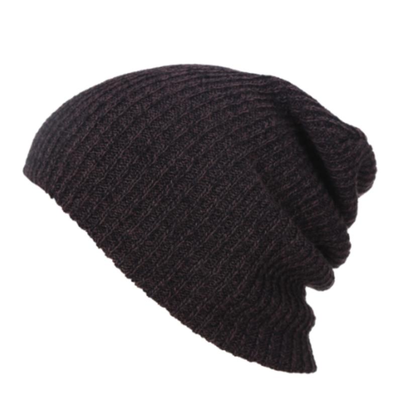 Hip Hop Knitted Hat Women's Winter Warm Casual Acrylic Slouchy Hat Crochet Ski Beanie Hat Female Soft Baggy Skullies Beanies Men