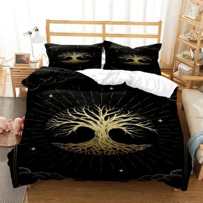 Mysterious Celestial Body Digital Print Polyester Bedding Sets Child Kids Covers Boys Bed Polyester Set for Teens Bedding Set