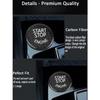 Car Engine Start Stop Button Switch Cover Trim Black Carbon Fiber Ignition Key Ring Sticker Fit for 3 Series E90 E91 E92 E93 E60 E83 E84 X5 X6 E70