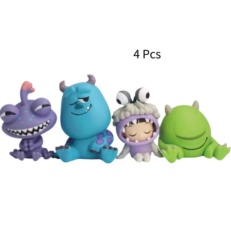 Adorable Monster University Sleep Version Mike And Sulley Pvc Figurine Set Blind Box Collectible