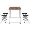 Folding Camping Set - SPRINGOS - CS0178 - 3-level Adjustable Height - Suitcase Format - 4 Folding Chairs