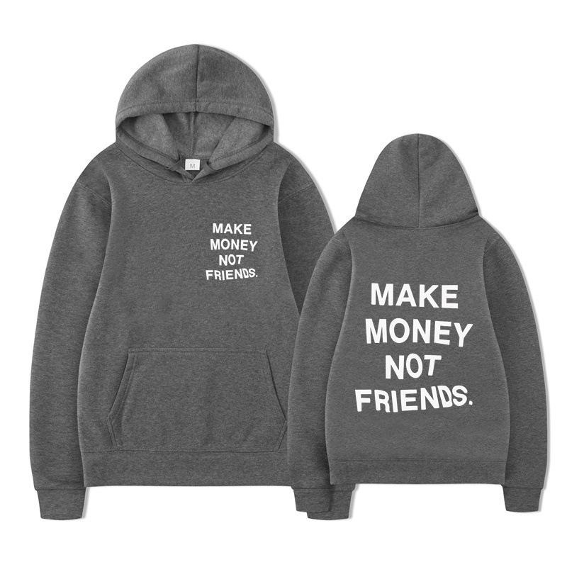 Autumn Men'S Wear Make Money Not Friends Printed Sweater, Hoodie Men