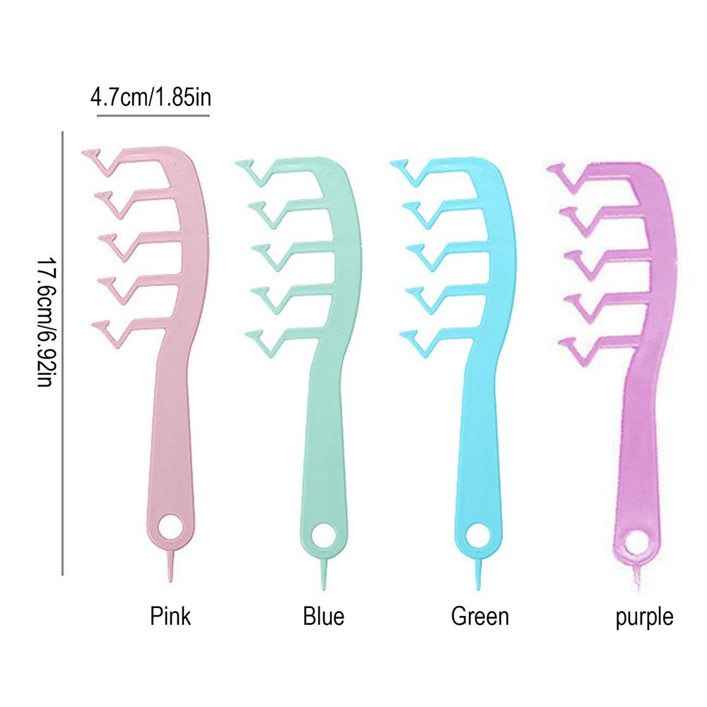 Hair Styling Hair Fluffy Roots Combs Hairline Comb Hair Slit Cover Brush Z Shaped Design Soft Curly Hair Fluffy Hair Comb