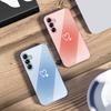 Gradient Heart Shape For Samsung A73 72 71 A70 56 55 54 A53 52 51 A50 42 A35 A34 33 32 31 26 25 24 23 22 30 Glass Phone Case