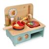 Kleine Holzspielküche mit Zubehör