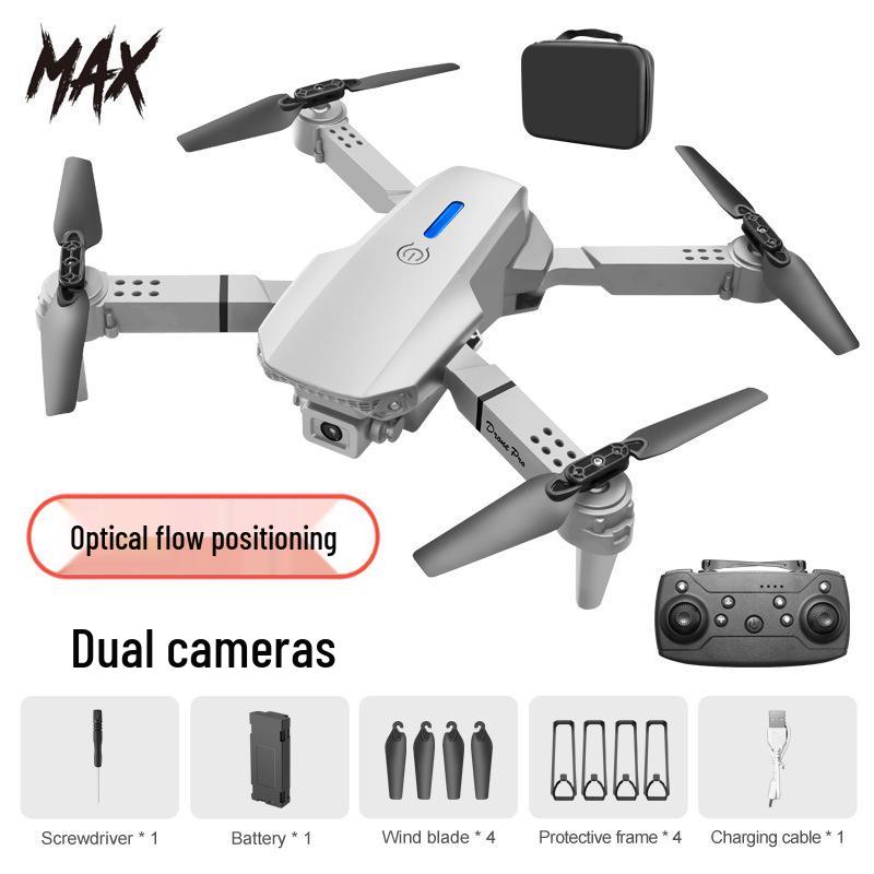 E88 Brushless Drone with Optical Flow, Obstacle Avoidance, Dual 4K Cameras, Aerial Photography, Four-Axis Control, and Remote Operation
