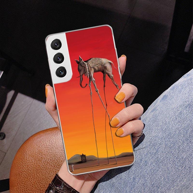 Salvador Dali Art Phnoe Case for Samsung Galaxy S26 S25 Edge S23 S24 Ultra S22 Plus S21 S20 FE Unique Cover Soft Coque Galaxy S2