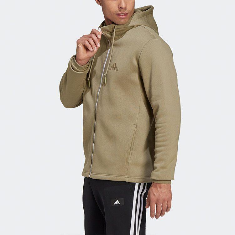 Adidas Jackets Men's Light Green Hooded Moderate Other HU0294