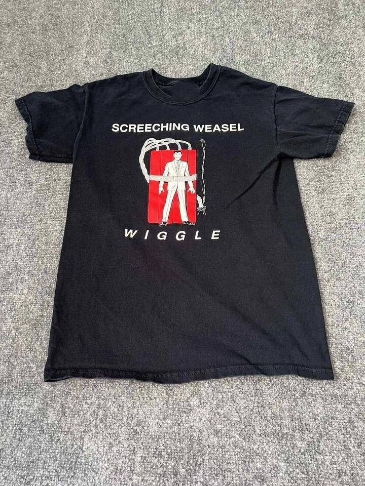 

1990 s Style Screeching Weasel Wiggle Shirt Classic Black Unisex S-5XL UU235 XL
