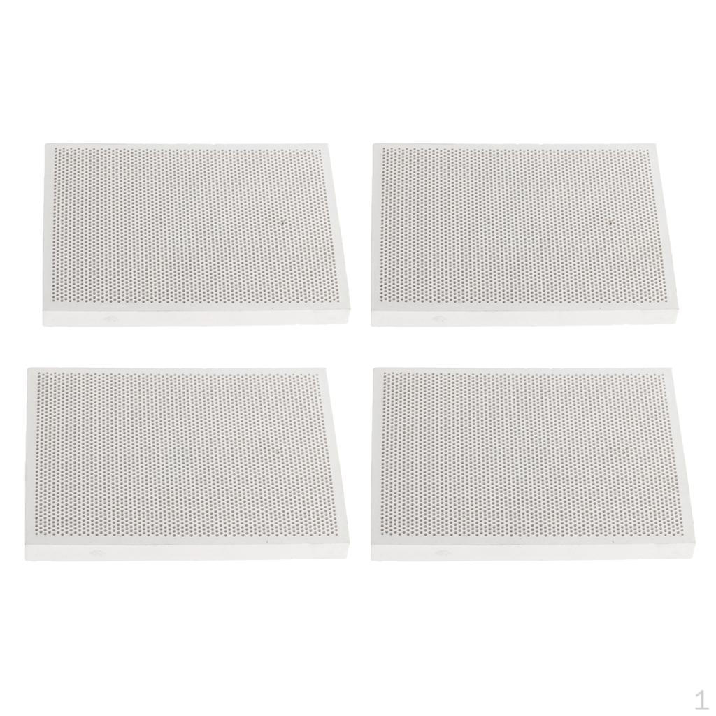 4 шт. Прямоугольный изоляционный огнеупорный кирпич Термическая сварка Керамика