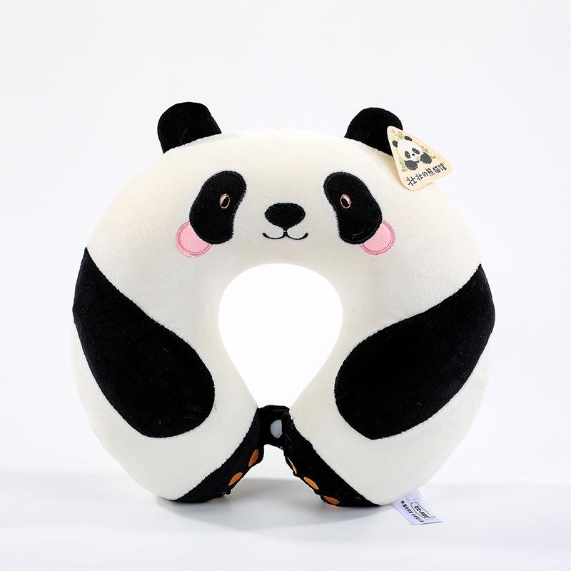 Cute Panda Plush Accessories Set: Embroidered Hat, Eye Mask, Hand Puppet, Neck Pillow - Cozy Winter Essentials for Women (8 Pieces)