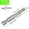 Hex Shank Star Bit Set: High Hardness Magnetic Screwdriver and Drill Set