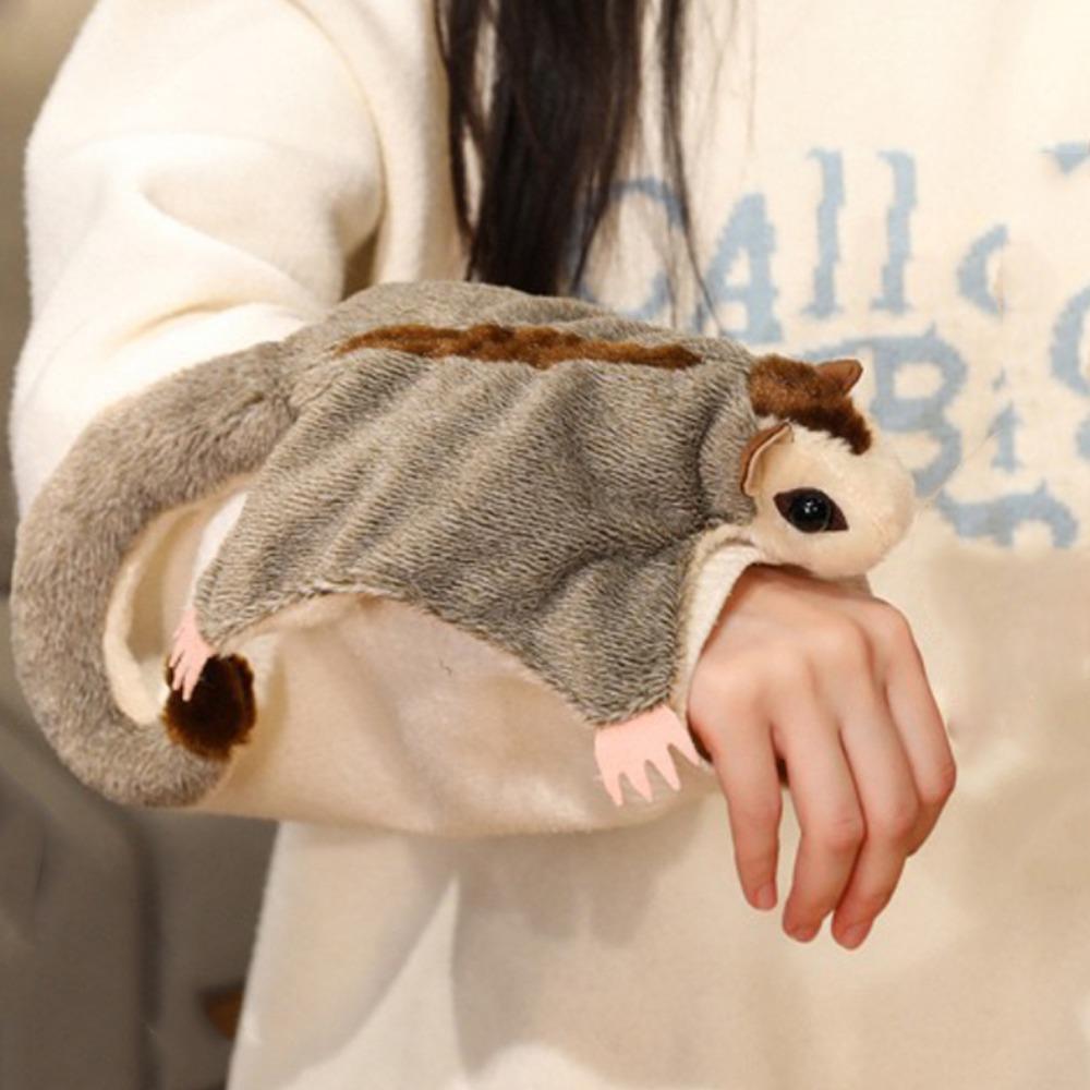 Simulation Sugar Glider Plush Toy Magnetic Australian Flying Squirrel Doll Friends Gift