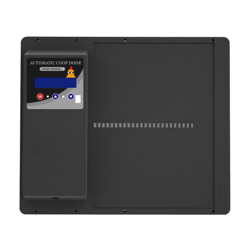 

Двері курятника Двері курчатника Автоматичні двері курятника Світлочутливі автоматичні двері курятника чорний