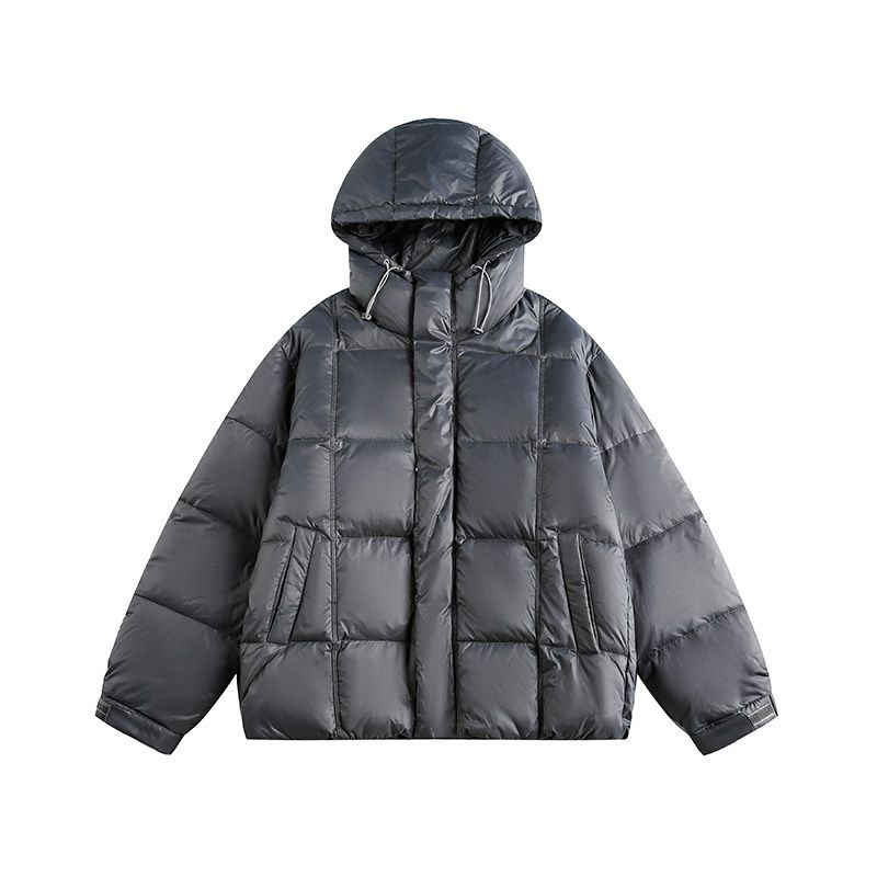 Dream Made90 White Duck down Color-Blocked Puffer Jacket for Men, Winter Thickened Warm Couple's Bread Coat