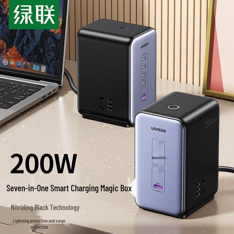 UGREEN 200W GaN Multi-Port Desktop Charger Power Strip