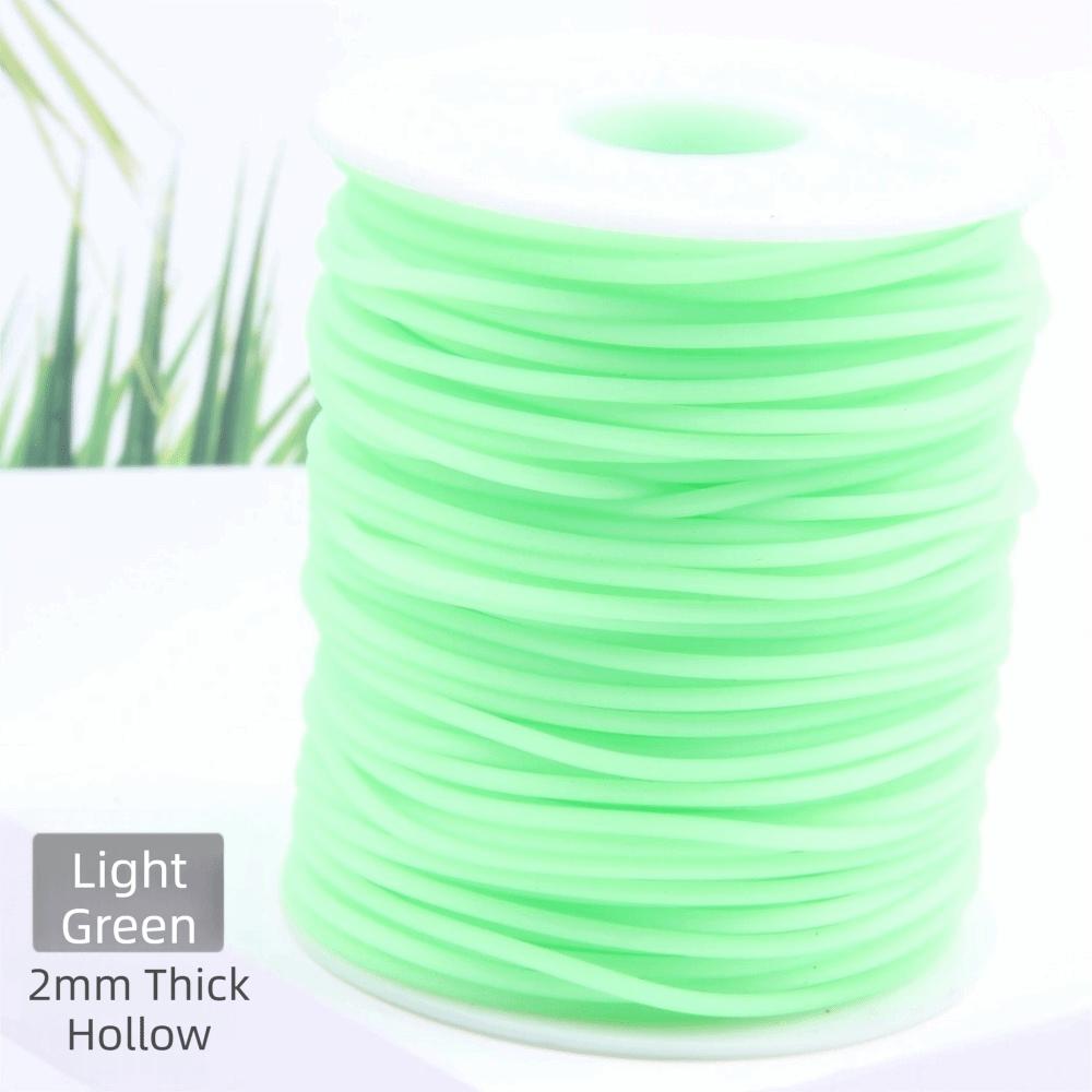 Runde Form Elastische Strickkordel Transparenter Schlauch Dehnstich Kordel Halskettenherstellung