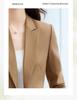 2025 Women's Slim Fit Black Blazer: High-End, Petite, Casual Suit for Spring and Autumn