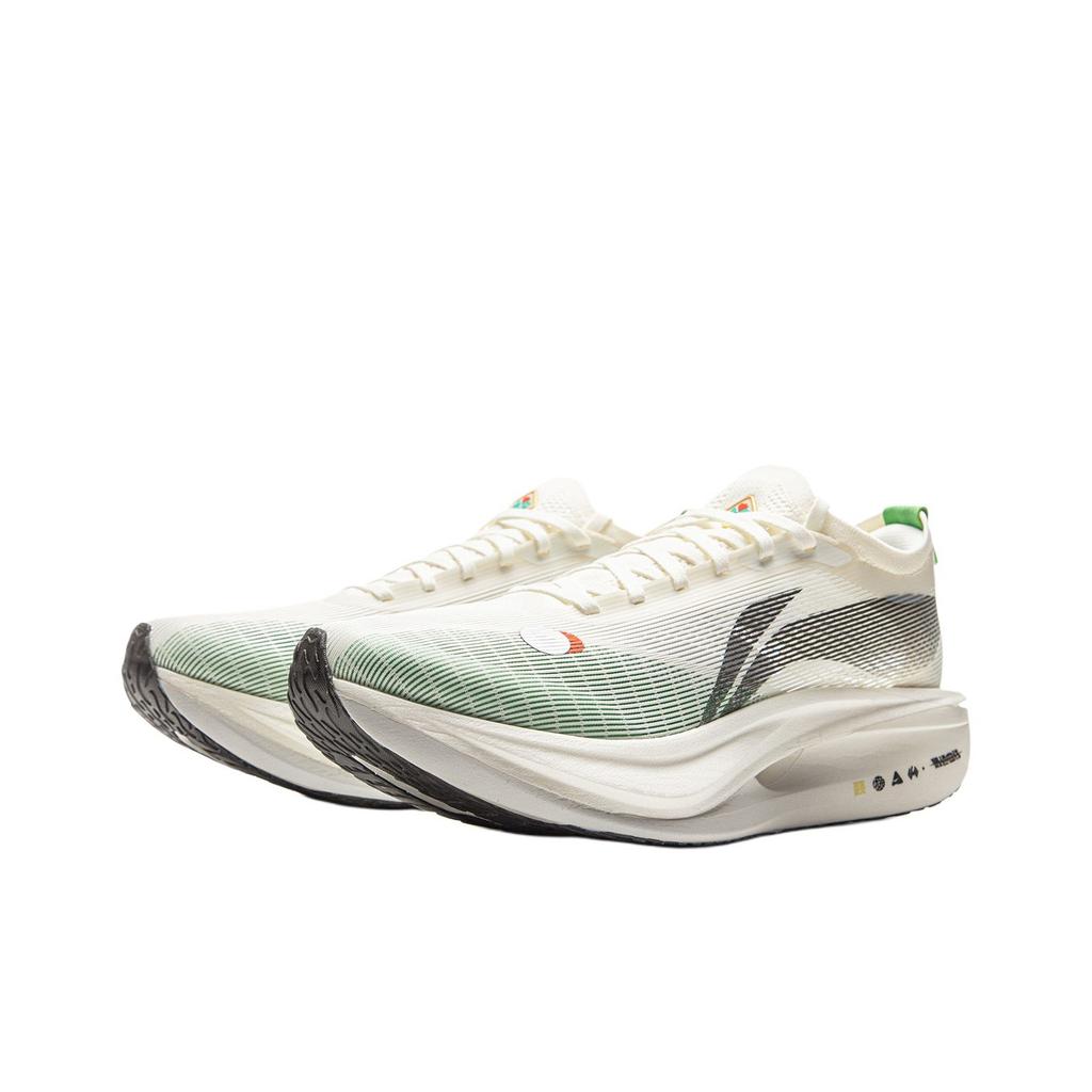 Li Ning Feidian 5 Elite Ultra Light Technology Carbon Plate Running Shoes Unisex Running Shoes Off-White ARMV003-4