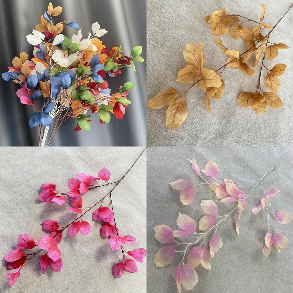 Faux Kapok Leaves For Photography Props Home Decor Indoor Outdoor Arrangement