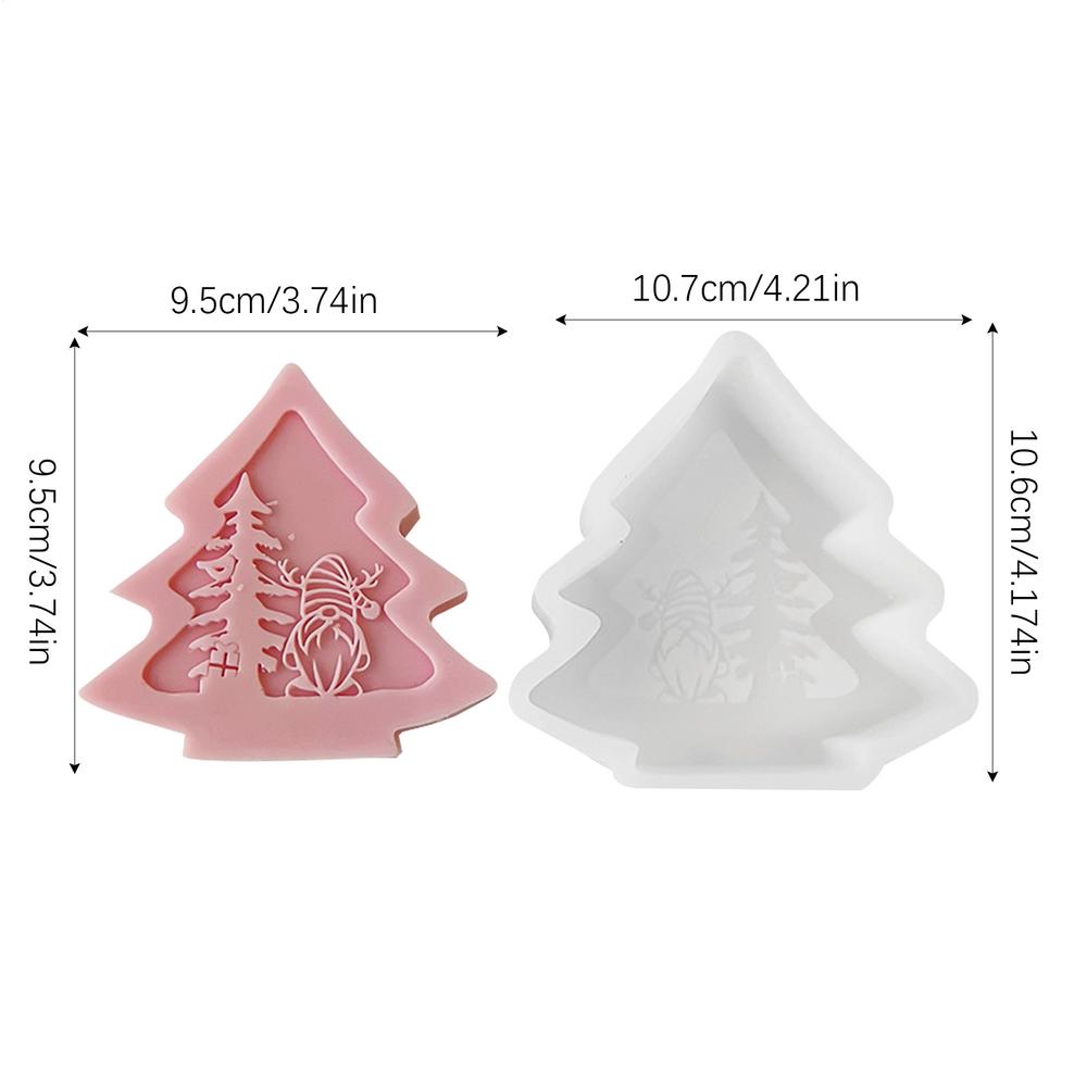 

Christmas Tree Candle Mold Safe Non-Stick Soap Mould Silicone Christmas Molds For Child Home Decor Holiday Festival Birthday