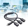 Type C Male To 3 Type C Female Splitter for 5V3A Fast Charging and Data Transfer Support Phones Laptops Simultaneously