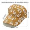 Skull Print Black Baseball Cap Women's Y2K Vintage Sun Hat Men Unisex Dad Hats