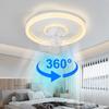 LED Modern Ceiling Fan Light, 360 ° Rotation , with Light, Remote Unlimited Adjustment, Bedroom Decorative Lighting
