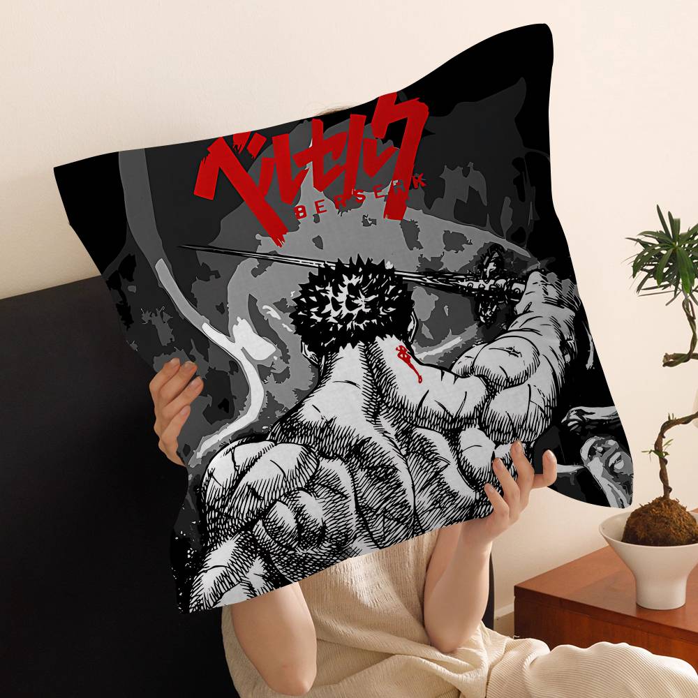 Anime B-berserk Pillow Gift Home Office Decoration Bedroom Sofa Car Cushion Cover Case 45x45