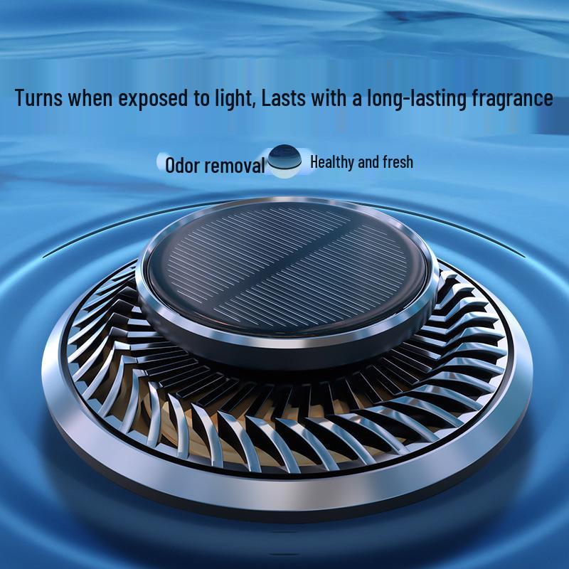High-End Solar Car Air Freshener - New Car Scent & Odor Remover Ornament