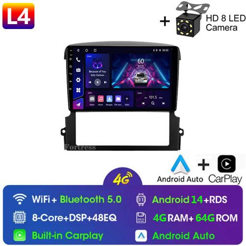Android 13 For Kia Sorento BL 2002-2011 Car Radio Multimedia Navigation GPS CarPlay Stereo 2 Din Screen Head Unit