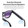 BT6.0 Real-Time Translation Glasses with 1200W Anti-Shake Camera Video Music Player Glasses Type-C Charging for Business Meeting