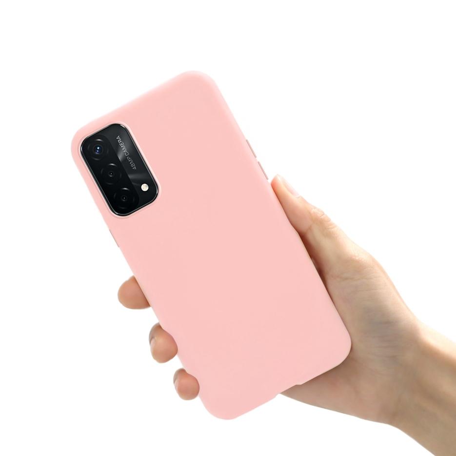 

Милий Цукерковий Чохол Для Oppo A74 Case CHP2219 М які Силіконові Чохли Для Телефона Для Oppo A74 A 74 OppoA74 5G CPH2197 Задній Чохол Повноцінний Бампер Oppo A74 рожевий