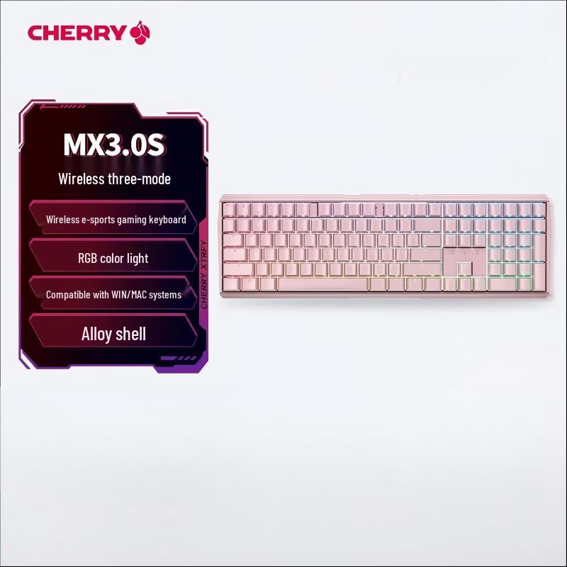 CHERRY MX 3.0S 108-Key Tri-Mode RGB Mechanical Keyboard