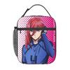Anime Blue Locks Insulated Lunch Bag for Women Kids Portable Food Boxes Thermal Lunch Box Tote
