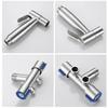 Bathroom toilet matching bidet spray set, one in two out double control double out faucet, with 1.5M flexible hose
