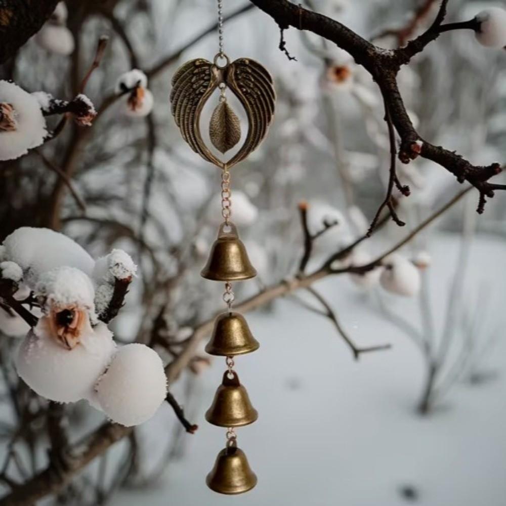 Bohemian Style Vintage Wind Chime with Bell Wall Hanging Decoration Patio Decoration