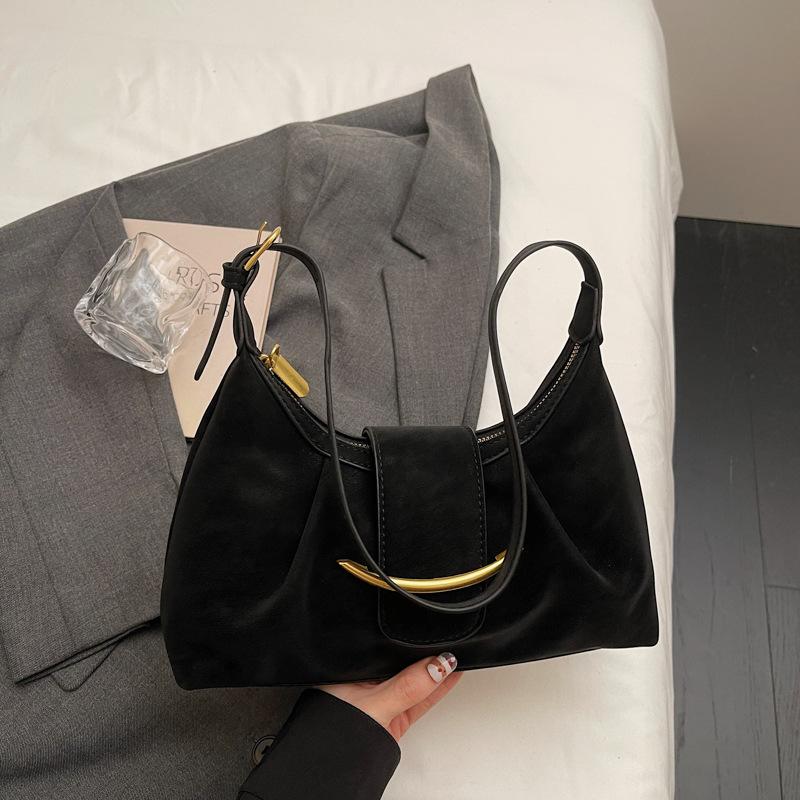 Winter New Fashion Simple High Value Niche Armpit Bag Casual Shoulder Bag Large Capacity Bag Women