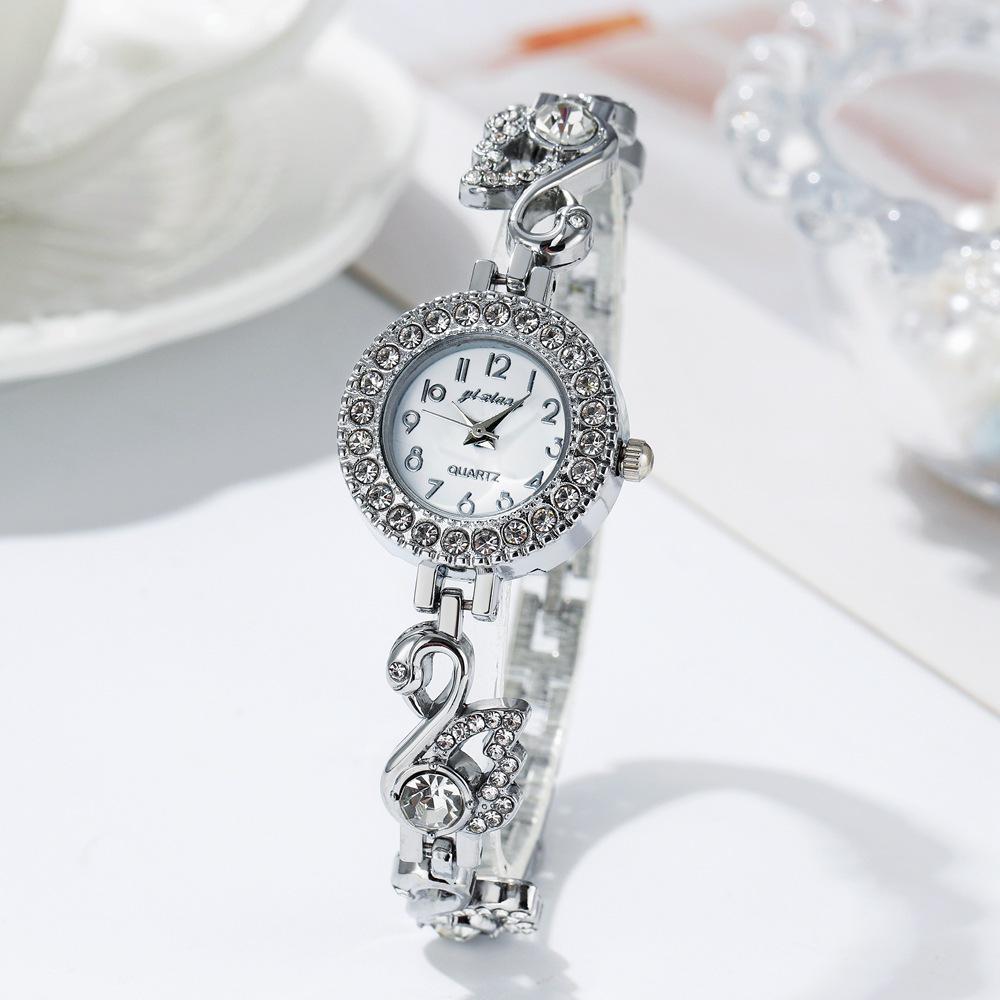 Luxury Rhinestone Swan Women's Quartz Wristwatch