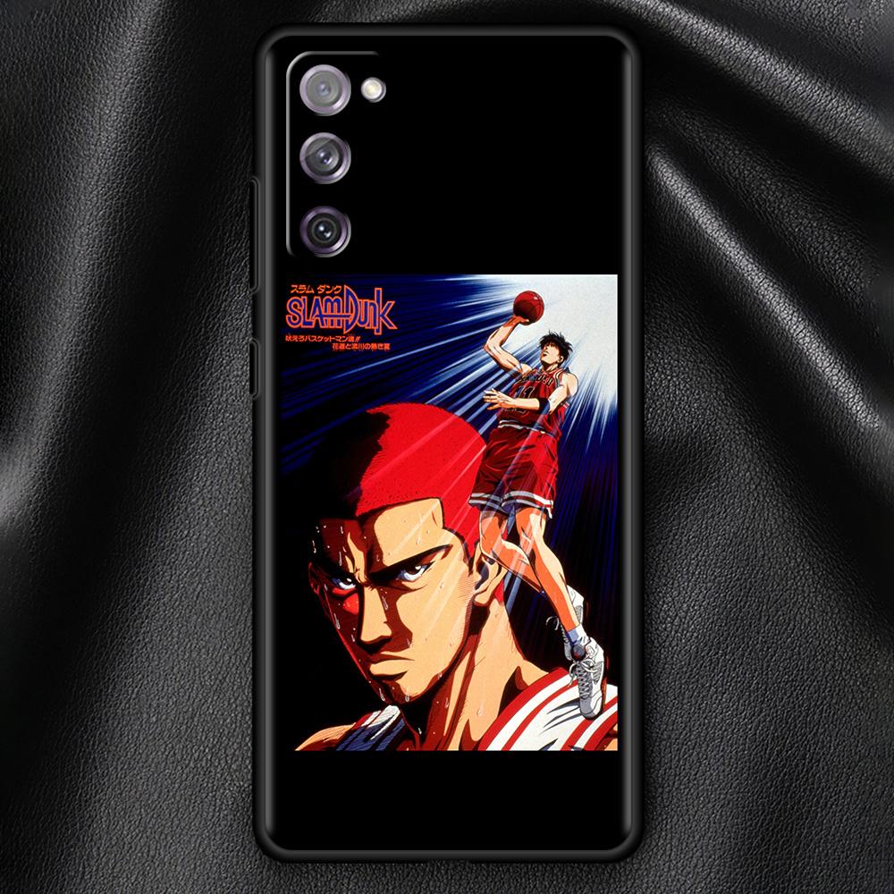 Anime SLAM DUNK Soft Black Case For Samsung Galaxy S21 Ultra S20 FE S10 Plus S10e S9 S8 S7 M51 M31 Silicone Shell Phone Cover