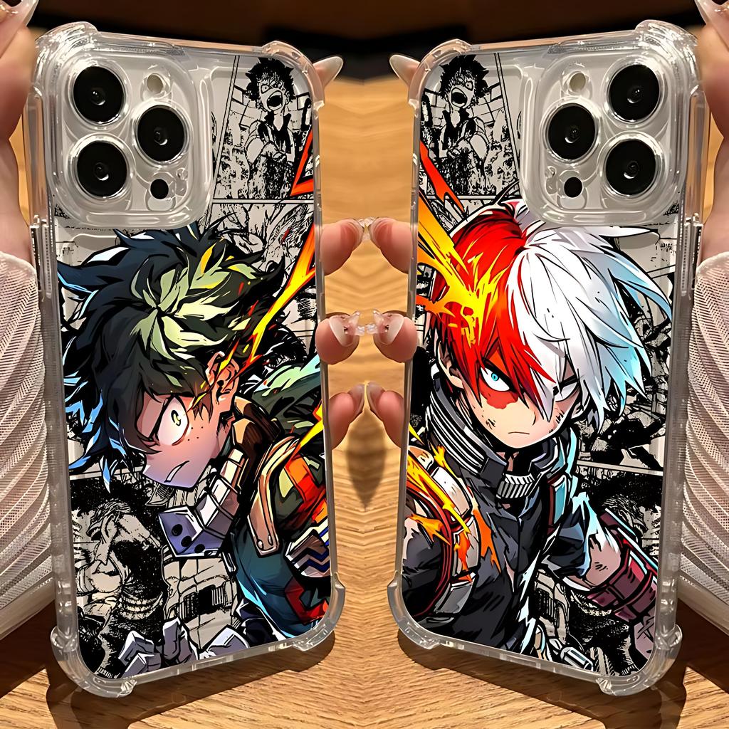 My Hero Cool A-Academias Phone Case For Samsung Galaxy S25 S24 S23 S22 S21 S20 Note20 Edge FE Ultra Plus 4G 5G Clear TPU Cover