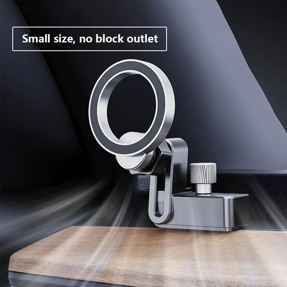 Magnetyczny uchwyt samochodowy na telefon komórkowy Uchwyt do telefonu komórkowego dla modelu Tesla Model 3 Model Y Stojak na telefon samochodowy kompatybilny z Magsafe