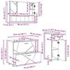 Bathroom Furniture Set with Shelf 3 pcs White Plywood and Metal
