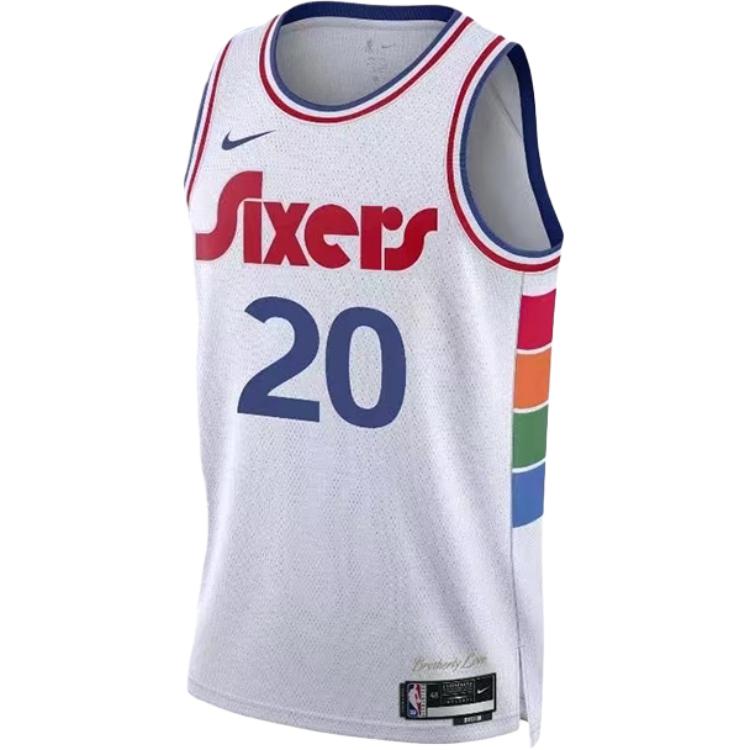 

Nike X NBA Collaboration Philadelphia 76ers SS25 McKean City Edition Fashion Comfortable Soft Skin-Friendly Basketball Jersey Men jersey FQ4389-100 XL