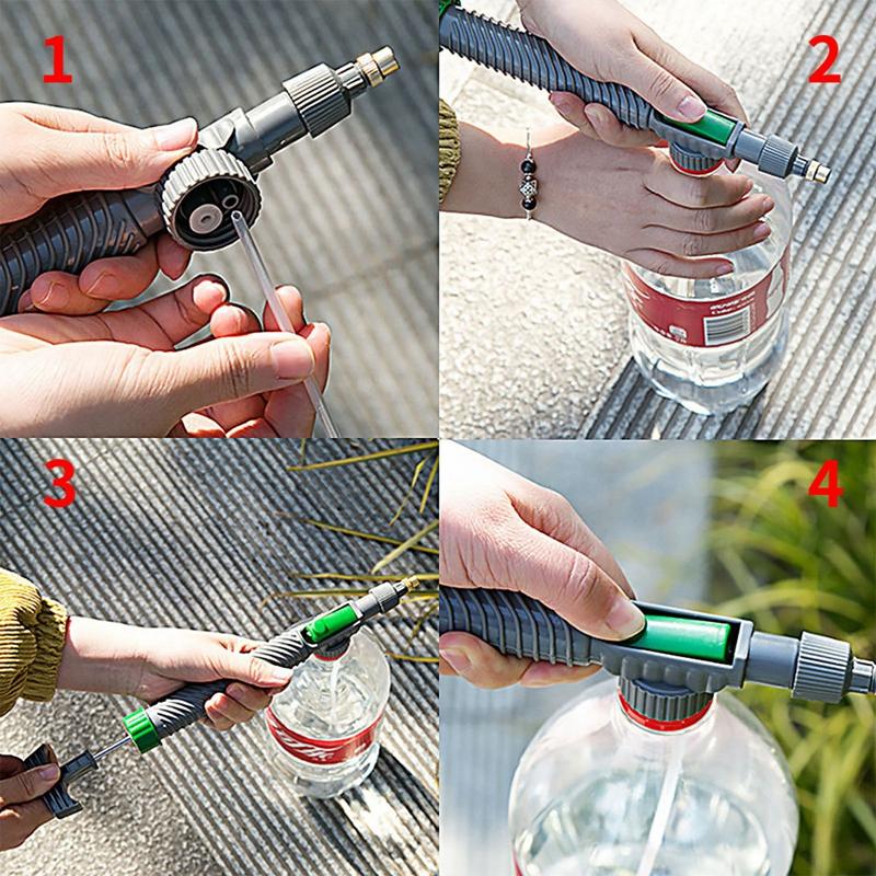 High Pressure Air Pump Manual Sprayer Adjustable Drink Bottle Spray Head Nozzle Garden Watering Tool Sprayer Agriculture Tools