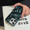 Coque de téléphone Fashion Plating Green Fold Wrinkle pour iPhone 17 Air 16 15 13 11 12 14 Pro Max Housse souple en silicone